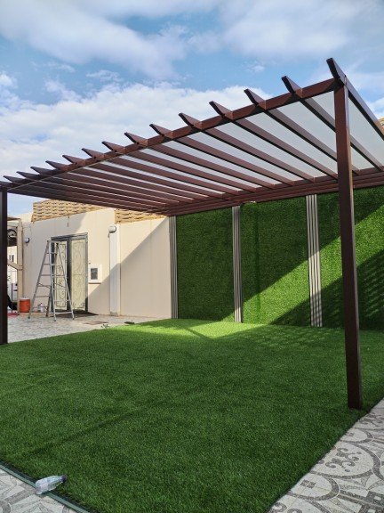 برجولات خشبية وحديدية في الرياض – تصميم عصري